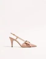 Valentino Bowow Slingback Pumps In Kidskin 85Mm